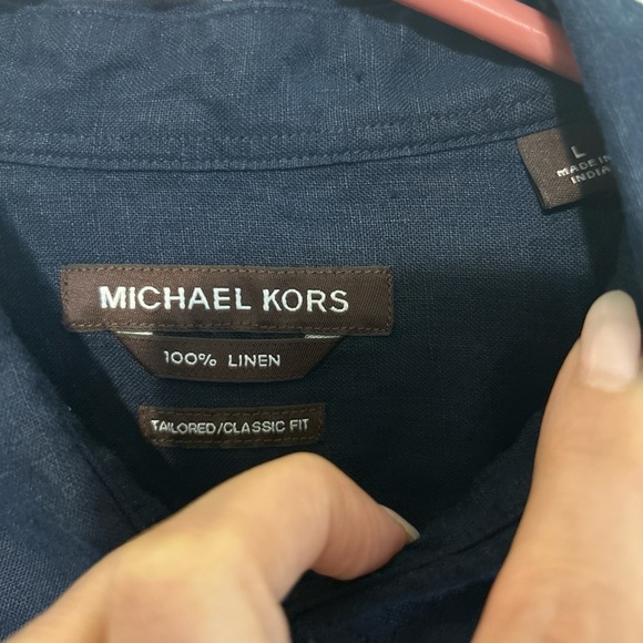 Michael Kors Men's Dark Blue Casual Shirt - Picture 2 of 7